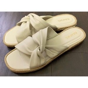 NEW KAANAS 9 Sungai Beige Crossover Espadrille Sandal